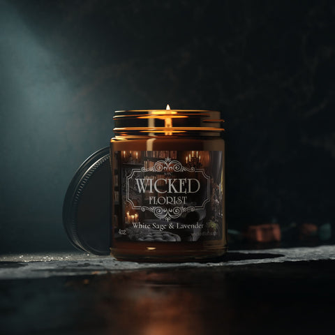 Wicked Scented Soy Candle (Multi-Size, Amber Jar)