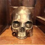 Polished Bronze Jaw-less Skull